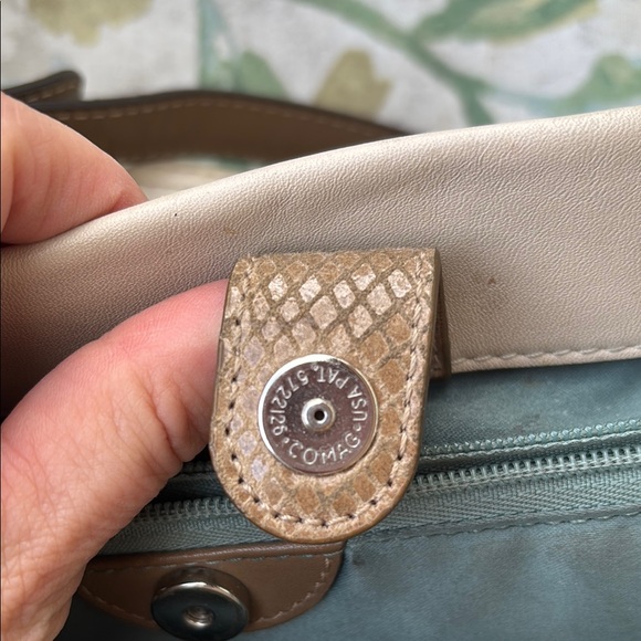 ⭐️  COACH Penelope ~Leather Top ~Turnlock Satchel Carryall Purse F16531 - Picture 5 of 10